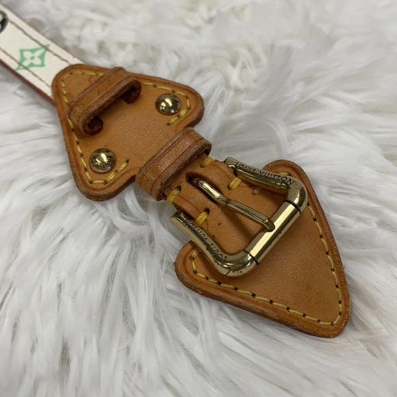 LOUIS VUITTON THEDA BANGLE LEATHER MULTI MI0024 7" - Picture 7 of 12